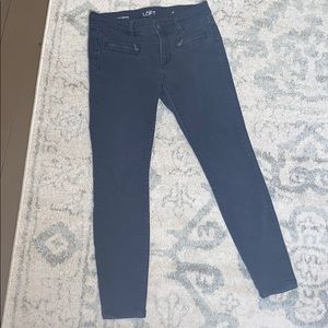 Loft Super Skinny Black Jeans